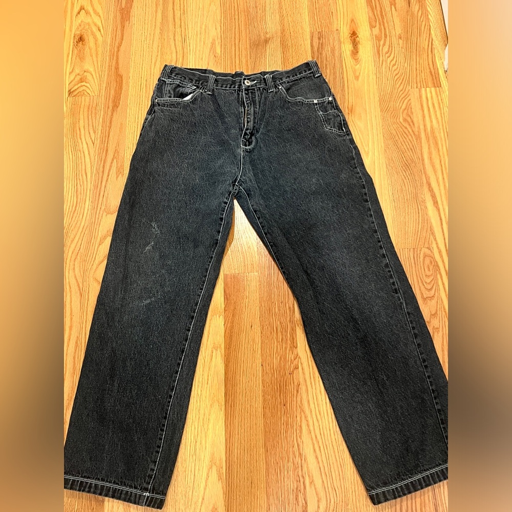 Vintage 90s Y2K‎ Def Jam University Gray Jeans Wide Leg Relaxed 46